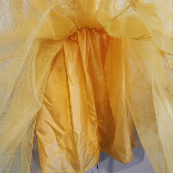 Girl's Authentic Deluxe Disney Belle Costume - Picture 8 of 8